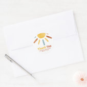 Here comes the Son Sunshine Baby Shower Ronde Sticker (Envelop)