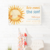 Here Comes the SON Sunshine Boho Boy Baby Shower Spandoek (Insitu)