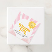 Here Comes the Sun Baby Shower Bedankjes Labels (In situ)