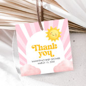 Here Comes the Sun Baby Shower Bedankjes Labels