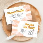 Here Comes the Sun Baby Shower Diaper Raffle Enclo Informatiekaartje