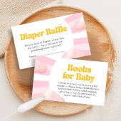 Here Comes the Sun Baby Shower Diaper Raffle Informatiekaartje