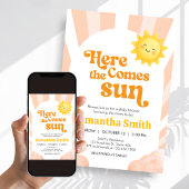 Here Comes the Sun Baby Shower Invitation Kaart