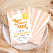 Here Comes the Sun Baby Shower Invitation Kaart