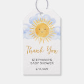 Here Comes The Sun Baby Shower Thank You Cadeaulabel (Voorkant)