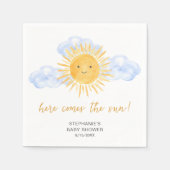Here Comes The Sun Boho Baby Shower  Servet (Voorkant)
