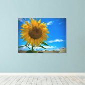 Here comes the sun canvas afdruk (Insitu (Houten vloer))