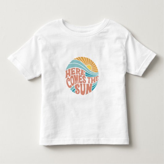 Here comes the sun kinder shirts (Voorkant)