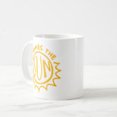 Here comes the sun koffiemok (Voorkant links)