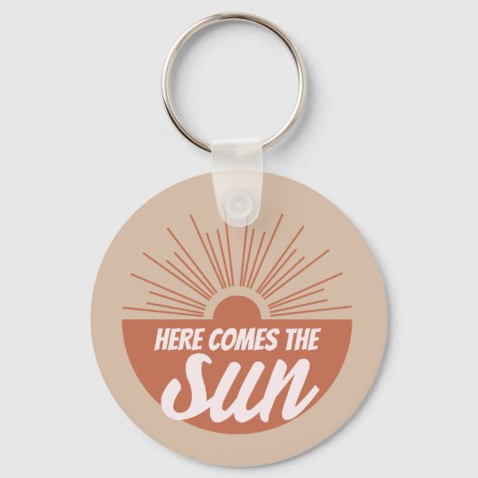 Here comes the sun sleutelhanger (Voorkant)