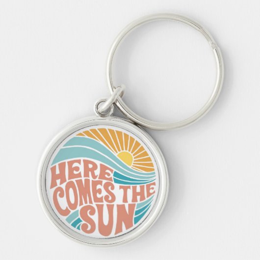 Here comes the sun sleutelhanger (Voorkant)