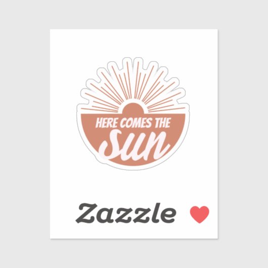 Here comes the sun sticker (Vel)
