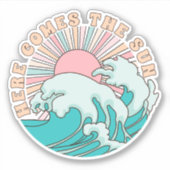 Here comes the sun sticker (Voorkant)