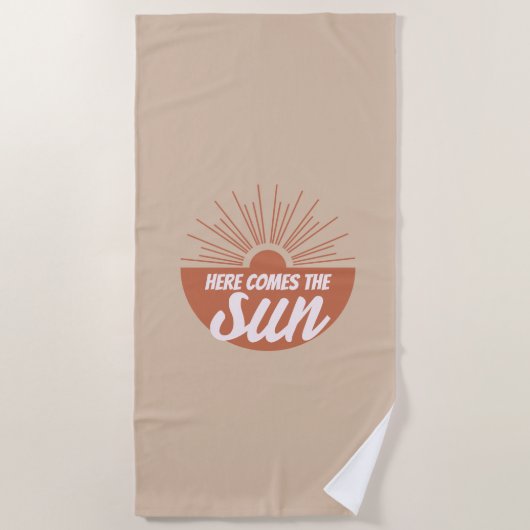 Here comes the sun strandlaken (Voorkant)