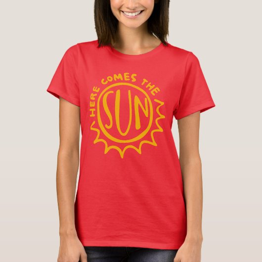 Here comes the sun t-shirt (Voorkant)