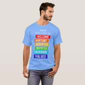 Here Everyone Is Welcome Important Idaho Teacher F T-shirt (Voorkant volledig)