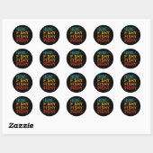 Here Fishy Fishy Fishy Ronde Sticker (Vel)