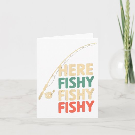 Here-fishy Funny Gevist Ontwerp B Vis _1 Kaart (Voorkant)