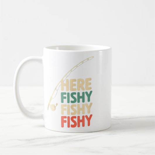 Here-fishy Funny Gevist Ontwerp B Vis _1 Koffiemok (Links)