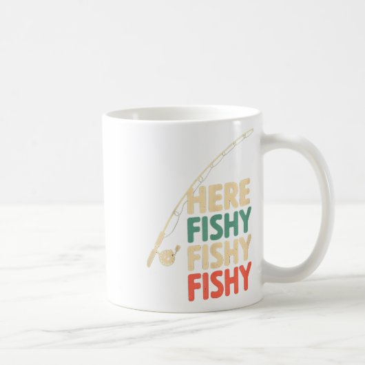 Here-fishy Funny Gevist Ontwerp B Vis _1 Koffiemok (Rechts)