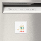 Here-fishy Funny Gevist Ontwerp B Vis _1 Magneet (Insitu (Vaatwasser))
