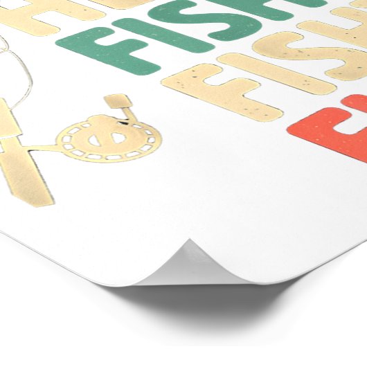 Here-fishy Funny Gevist Ontwerp B Vis _1 Poster (Hoek)