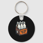 Here For The Boos Halloween 6 Pack Booze Ghost Bee Sleutelhanger (Voorkant)
