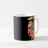 Here For The Forced Family Fun Chrismas Santa Deer Koffiemok (Voorkant rechts)