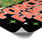 Here For The Forced Family Fun Chrismas Santa Deer Poster (Hoek)