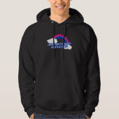 Here For The Hoes And The Bros Rainbow Bisexual 2 Hoodie (Voorkant)