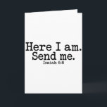 Here I Am Lord Send Me T Christelijk Geloof Religi Kaart<br><div class="desc">Here I Am Lord Send Me T Christelijk Geloof Religie</div>