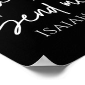 Here I Am Send Me Isaiah 6_8 Bible Verse Christian Poster (Hoek)