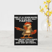 Here I Sit Broken Hearted Tried To But Only Farted Kaart (Gele Bloem)