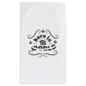 Here is the world klein cadeauzakje (Achterkant)