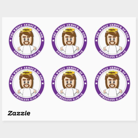 Here Jezus rond de Stickers (Vel)
