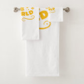 Here the world bad handdoek (Insitu)