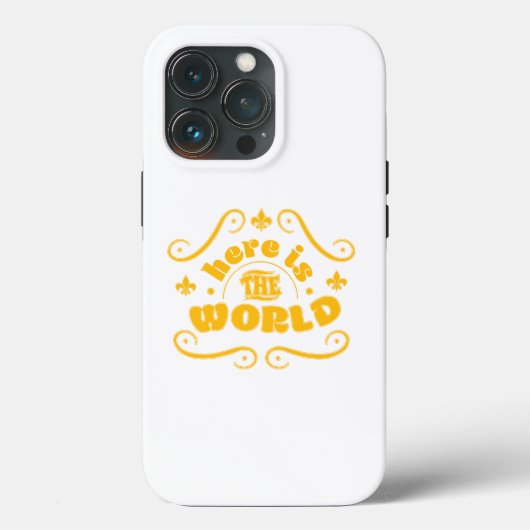 Here the world Case-Mate iPhone case (Achterkant)