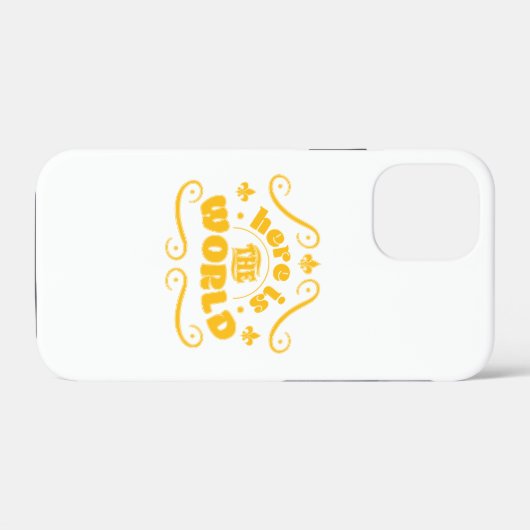 Here the world Case-Mate iPhone case (Achterkant (horizontaal))
