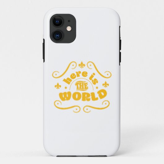 Here the world Case-Mate iPhone case (Achterkant)