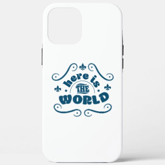 Here the world Case-Mate iPhone case (Achterkant)