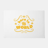 Here the world deurmat (Voorkant)