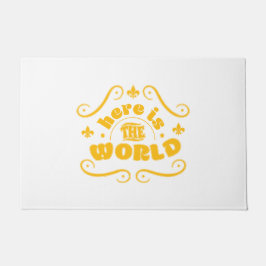 Here the world deurmat