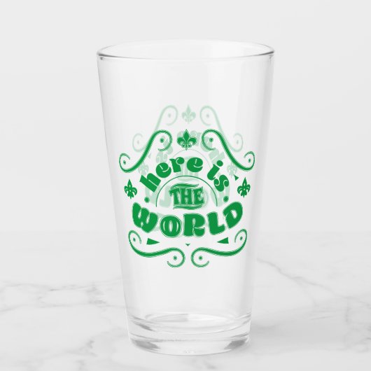 Here the world glas (Voorkant)