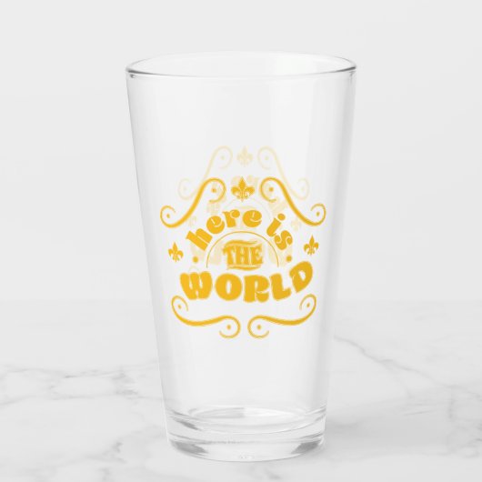 Here the world glas (Achterkant)