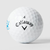 Here the world golfballen (Logo)
