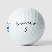 Here the world golfballen (Logo)
