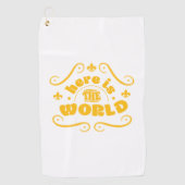 Here the world golfhanddoek (Voorkant)