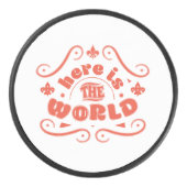 Here the world hockey puck (Voorkant)
