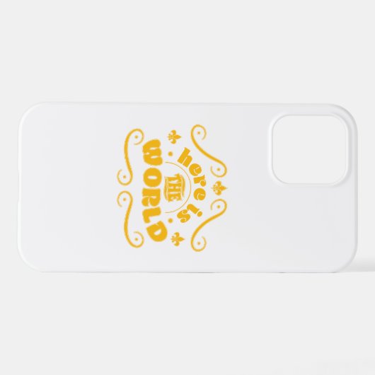 Here the world iPhone hoesje (Achterkant horizontaal)