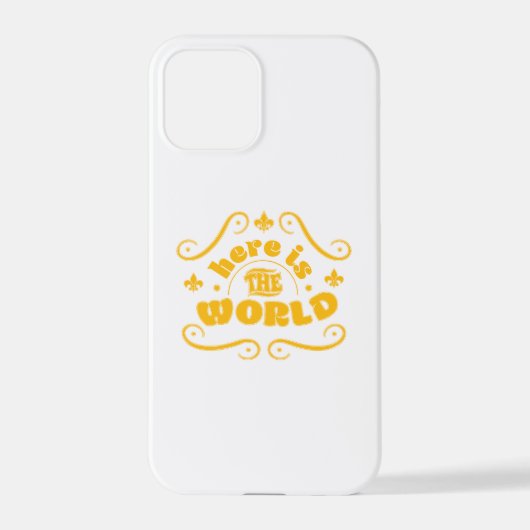 Here the world iPhone hoesje (Achterkant)